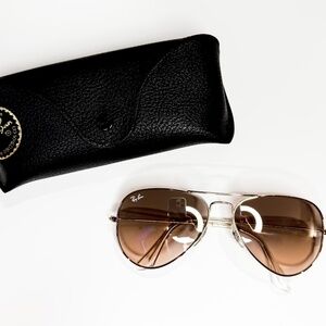 Ray-Ban Aviator Gold with Brown Gradient